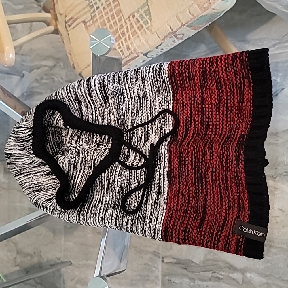 Calvin Klein balaclava knitted hood NWT warm cozy